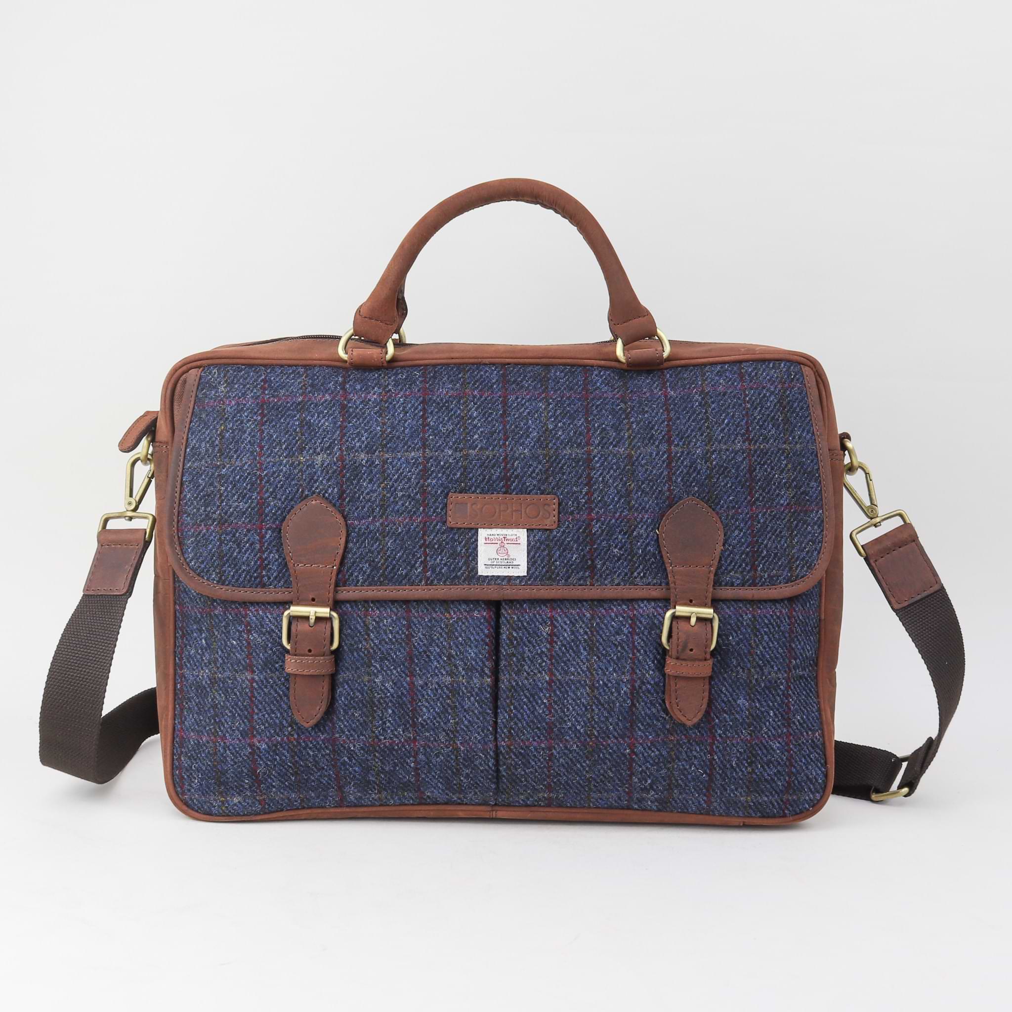 Harris tweed sale laptop bag